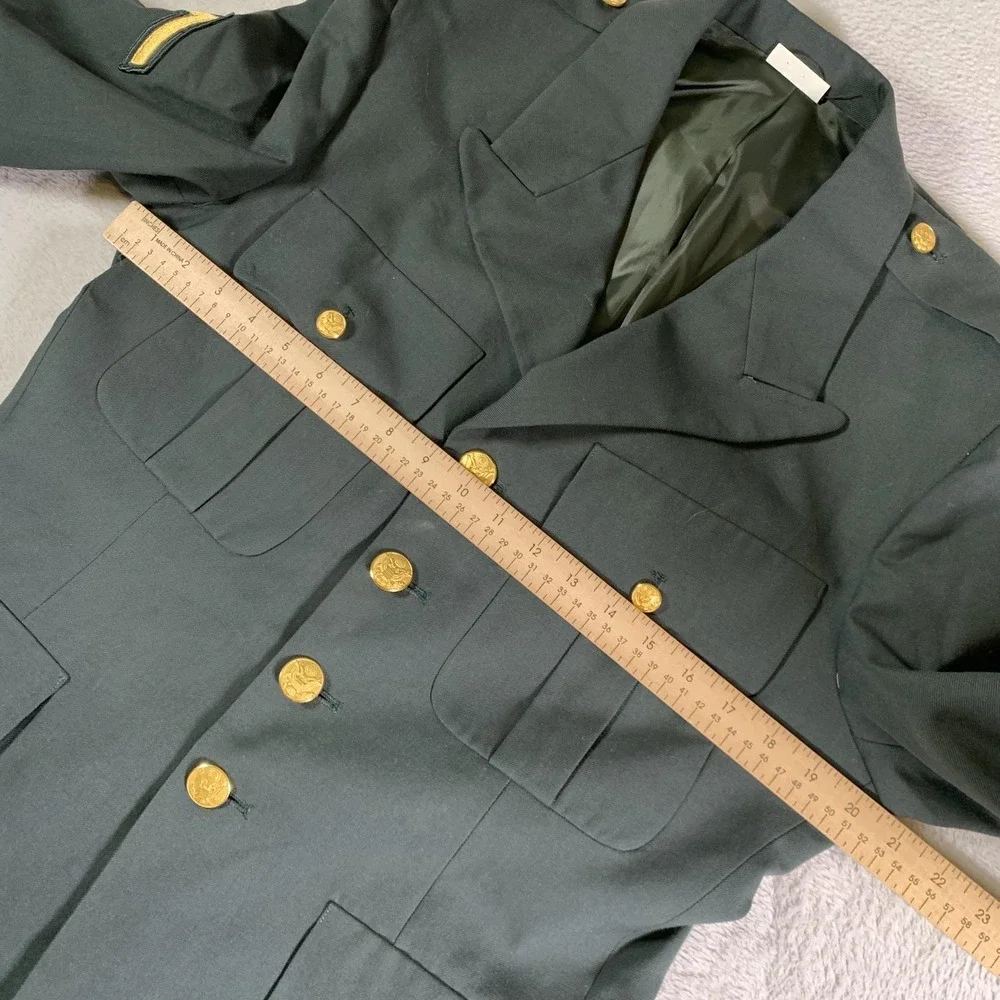 Vintage Maryland Clothing MFG Dress Jacket Mens 40 Regular Green US Army Class A